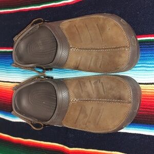 Crocs Yukon Mesa Suede Brown Clogs Slip   Brown Men's Size 11
